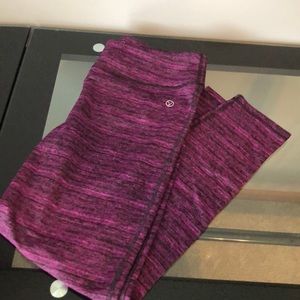 Pink and black leggings